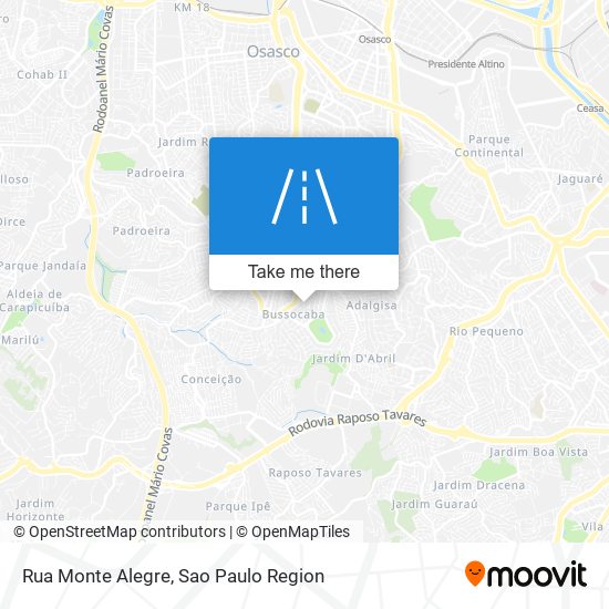 Mapa Rua Monte Alegre