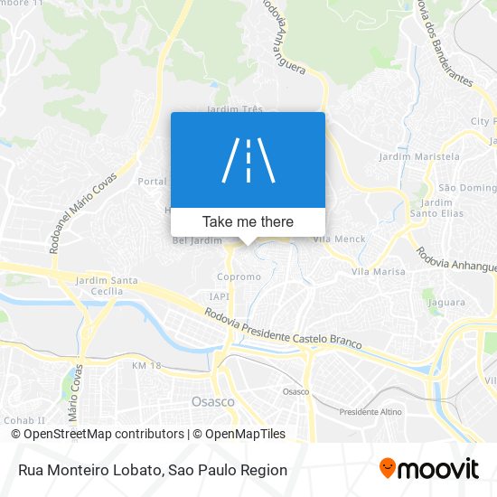 Rua Monteiro Lobato map