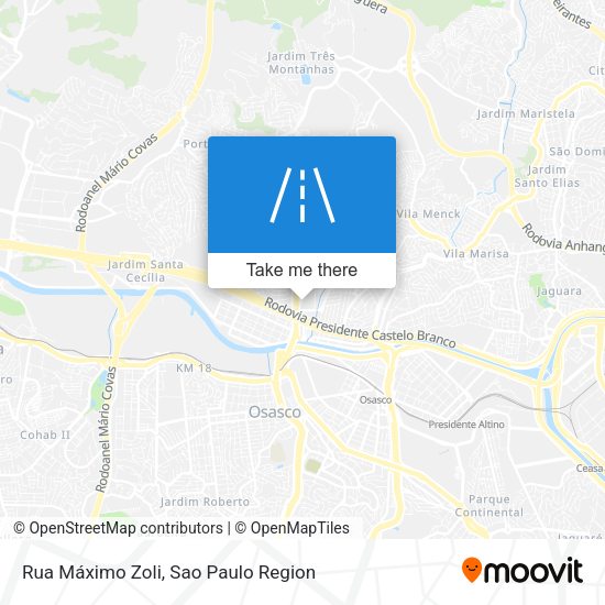 Rua Máximo Zoli map