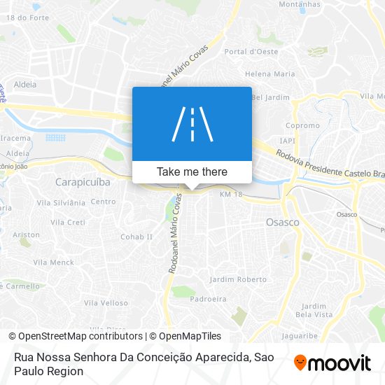 Rua Nossa Senhora Da Conceição Aparecida map