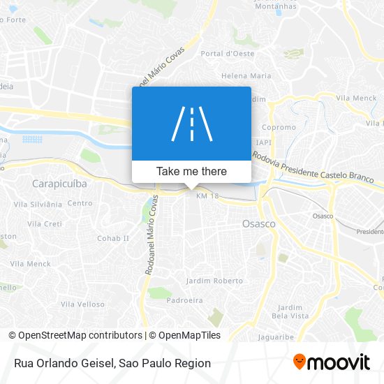 Mapa Rua Orlando Geisel