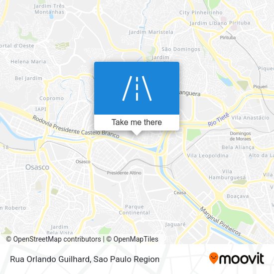 Rua Orlando Guilhard map