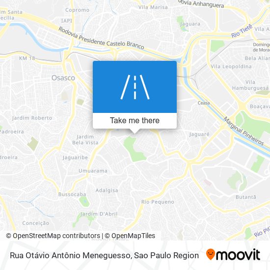 Rua Otávio Antônio Meneguesso map