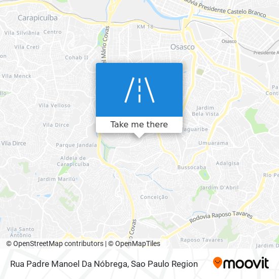 Rua Padre Manoel Da Nóbrega map