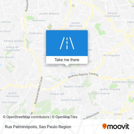 Rua Palminópolis map