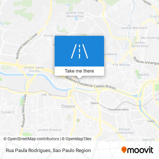 Mapa Rua Paula Rodrigues