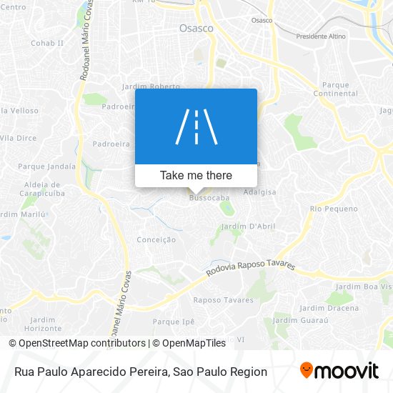 Rua Paulo Aparecido Pereira map