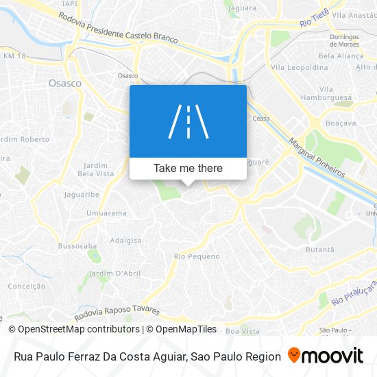 Rua Paulo Ferraz Da Costa Aguiar map