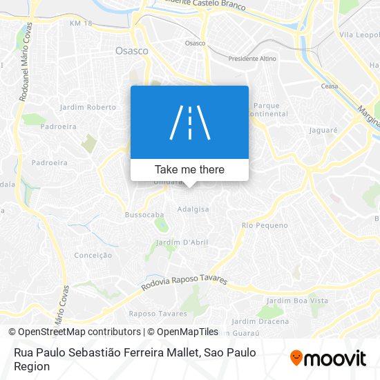 Mapa Rua Paulo Sebastião Ferreira Mallet