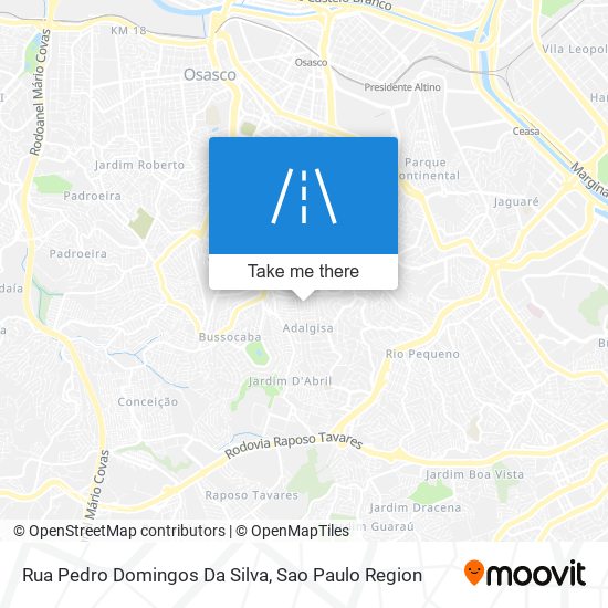 Mapa Rua Pedro Domingos Da Silva