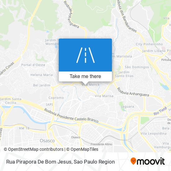 Rua Pirapora De Bom Jesus map
