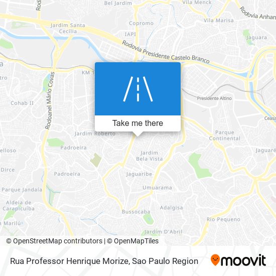 Mapa Rua Professor Henrique Morize