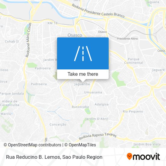 Rua Reducino B. Lemos map