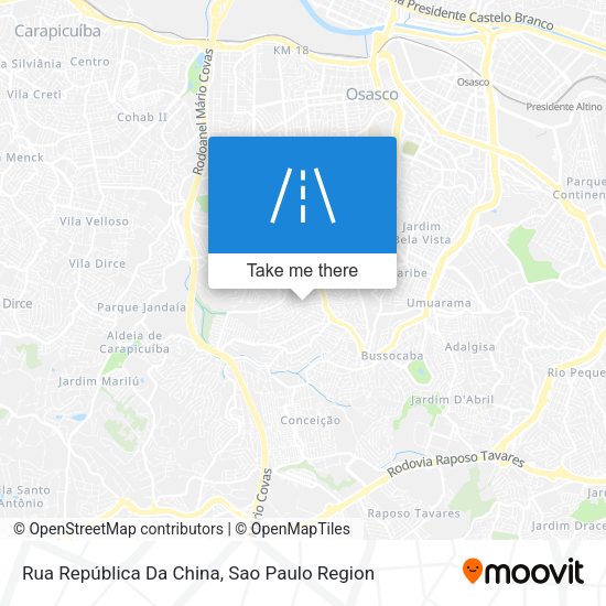Rua República Da China map