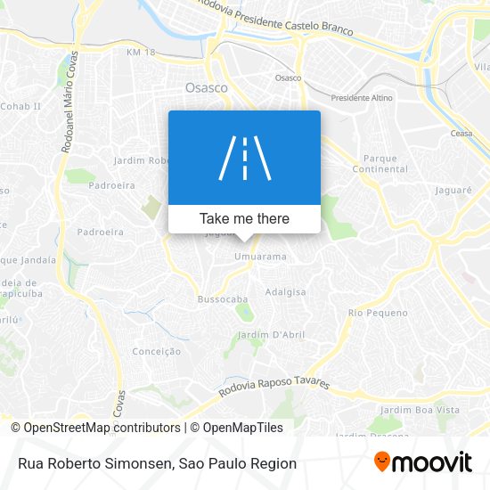 Rua Roberto Simonsen map