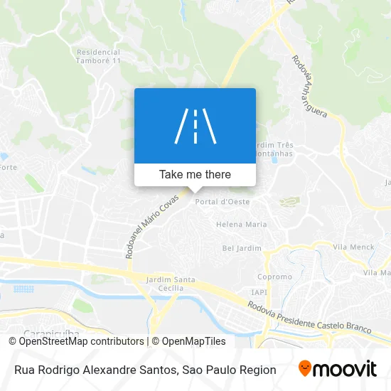 Rua Rodrigo Alexandre Santos map