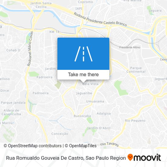 Rua Romualdo Gouveia De Castro map