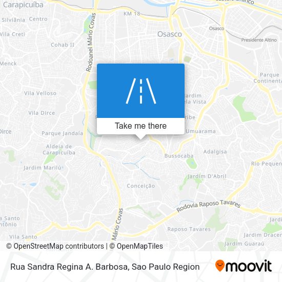 Rua Sandra Regina A. Barbosa map