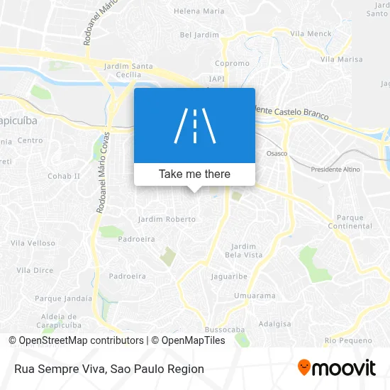 Rua Sempre Viva map