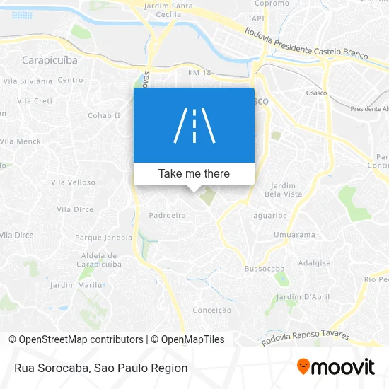 Rua Sorocaba map