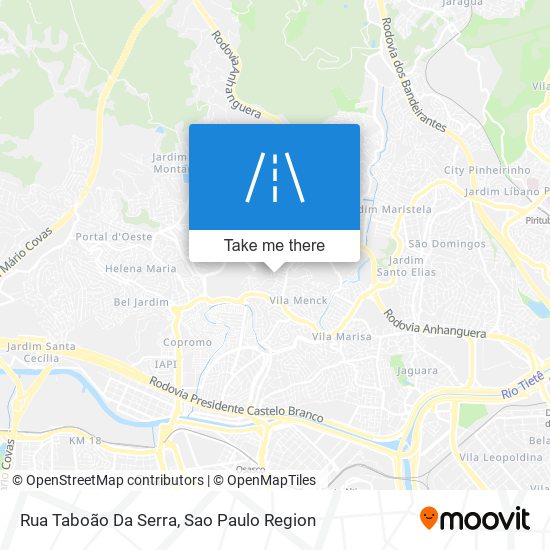 Mapa Rua Taboão Da Serra