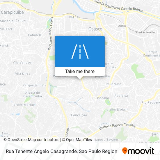 Rua Tenente Ângelo Casagrande map