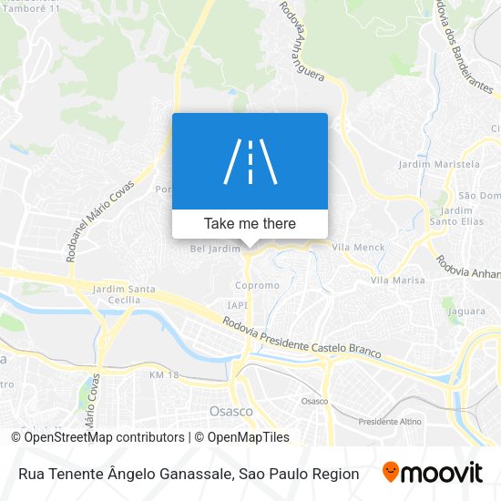 Rua Tenente Ângelo Ganassale map