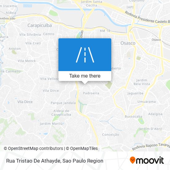 Mapa Rua Tristao De Athayde