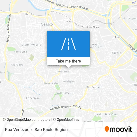 Rua Venezuela map