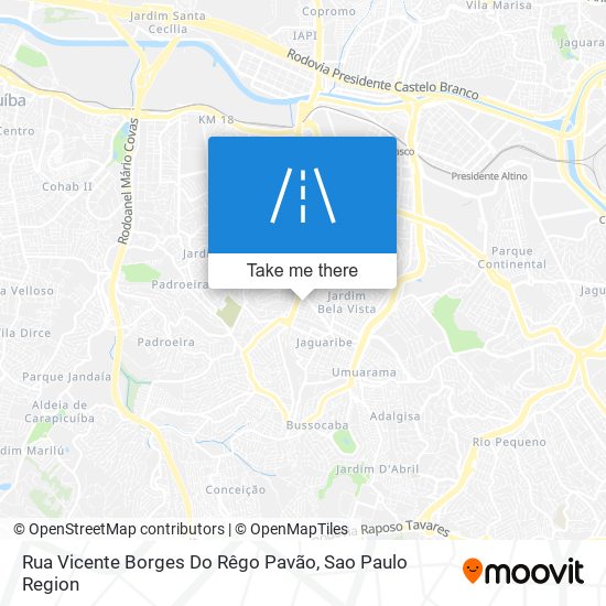 Mapa Rua Vicente Borges Do Rêgo Pavão