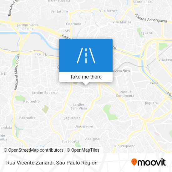 Rua Vicente Zanardi map