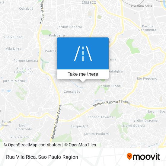 Rua Vila Rica map