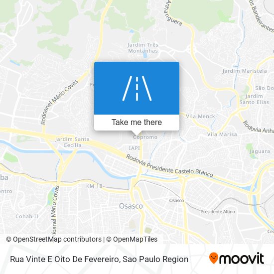 Rua Vinte E Oito De Fevereiro map