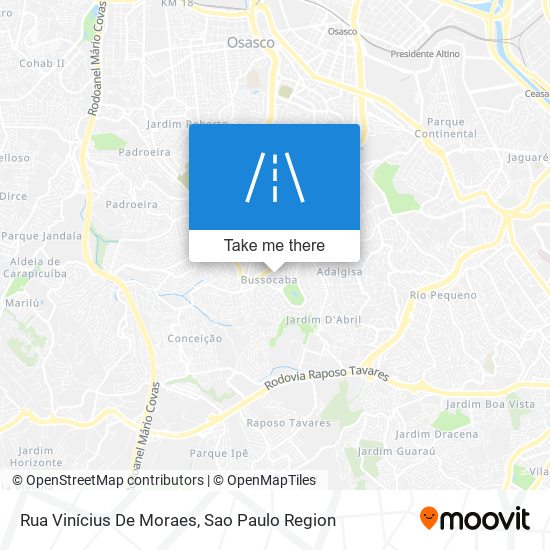 Rua Vinícius De Moraes map