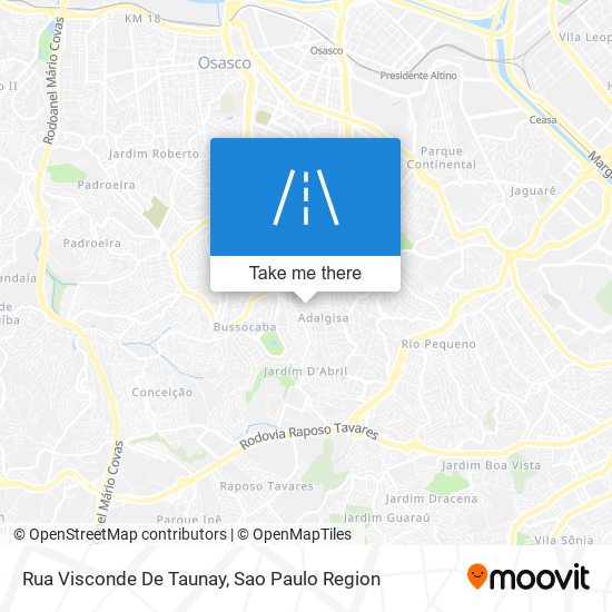 Rua Visconde De Taunay map