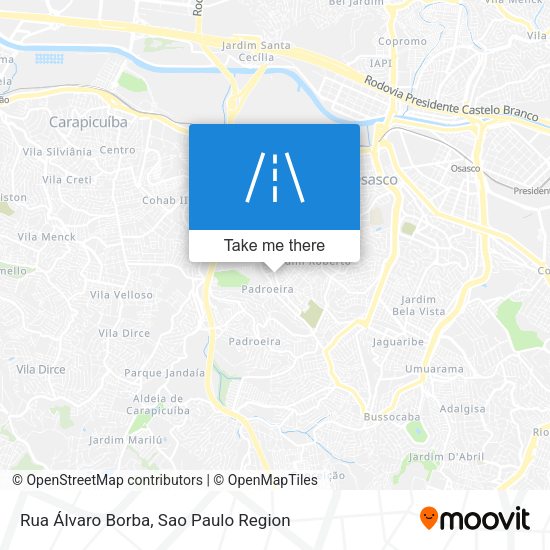 Rua Álvaro Borba map