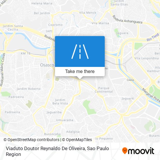 Mapa Viaduto Doutor Reynaldo De Oliveira