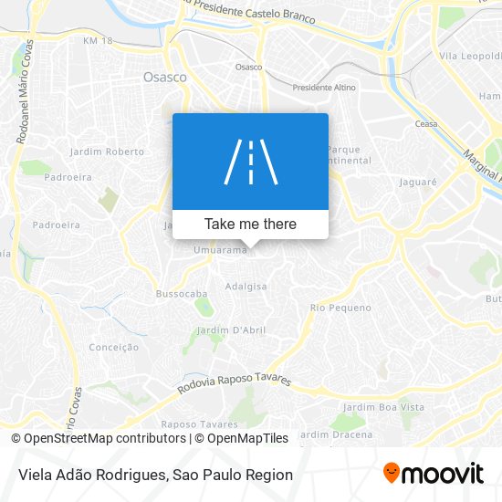 Viela Adão Rodrigues map