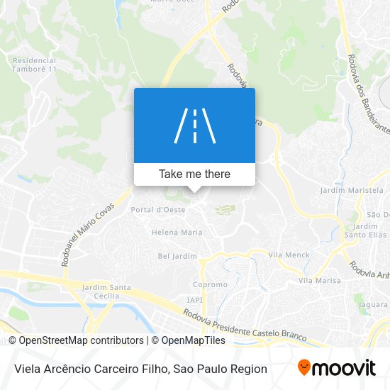 Viela Arcêncio Carceiro Filho map
