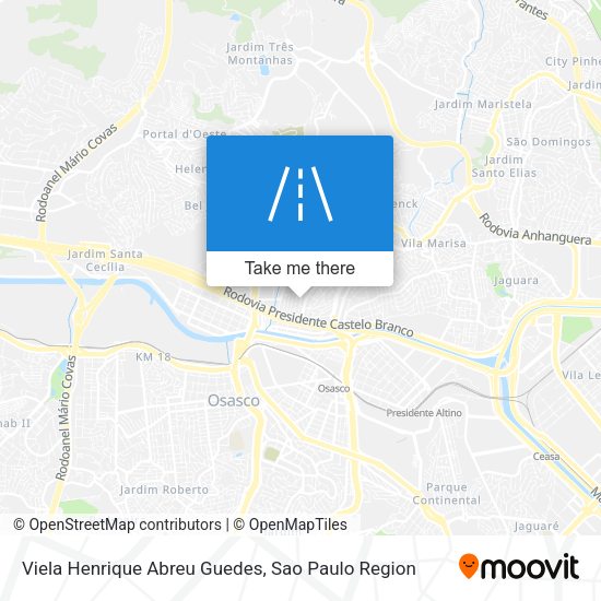Viela Henrique Abreu Guedes map