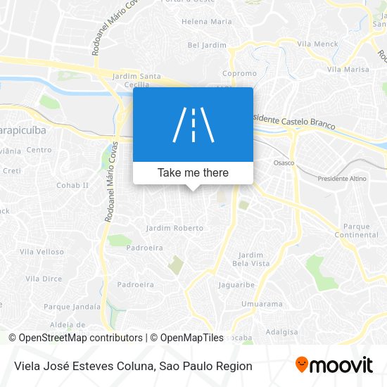 Viela José Esteves Coluna map