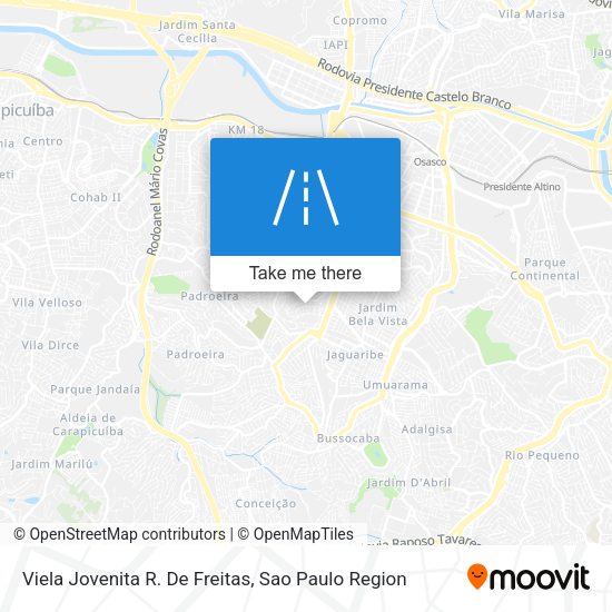 Viela Jovenita R. De Freitas map