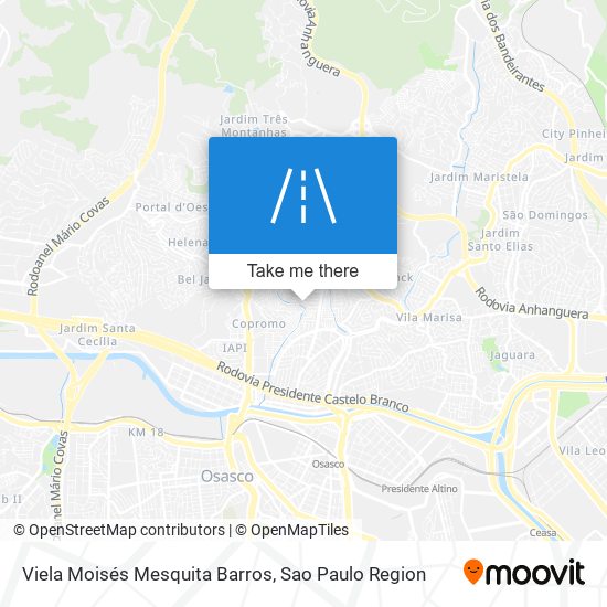 Viela Moisés Mesquita Barros map