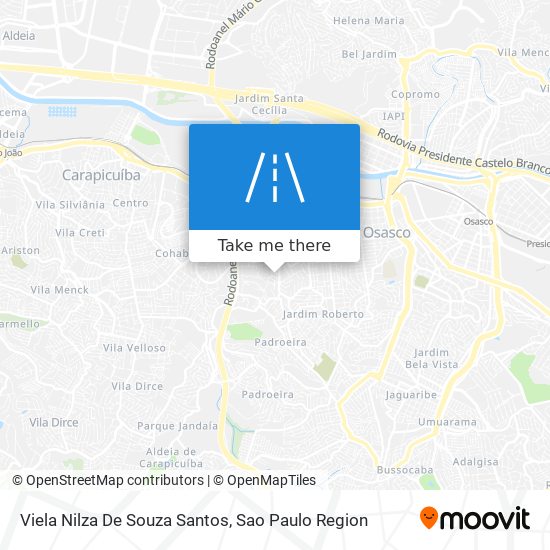 Mapa Viela Nilza De Souza Santos