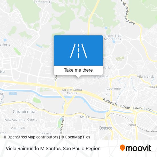 Mapa Viela Raimundo M.Santos