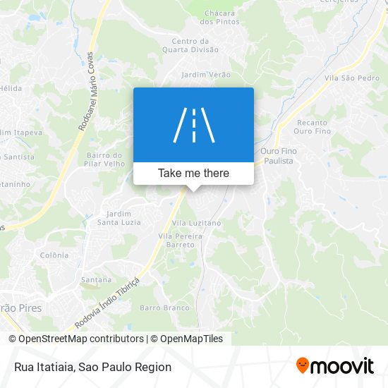 Mapa Rua Itatiaia