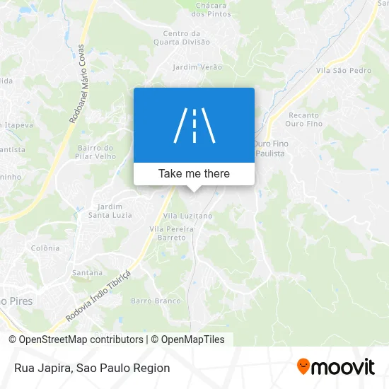 Rua Japira map