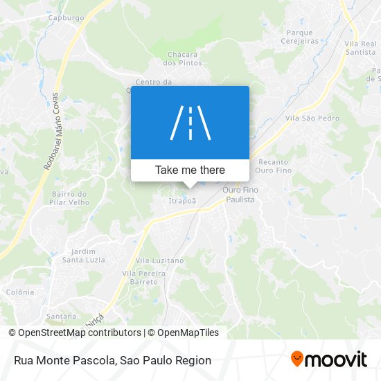 Rua Monte Pascola map