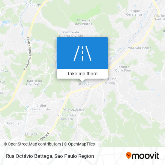 Mapa Rua Octávio Bettega