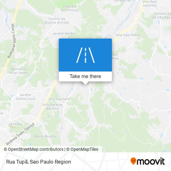 Mapa Rua Tupã